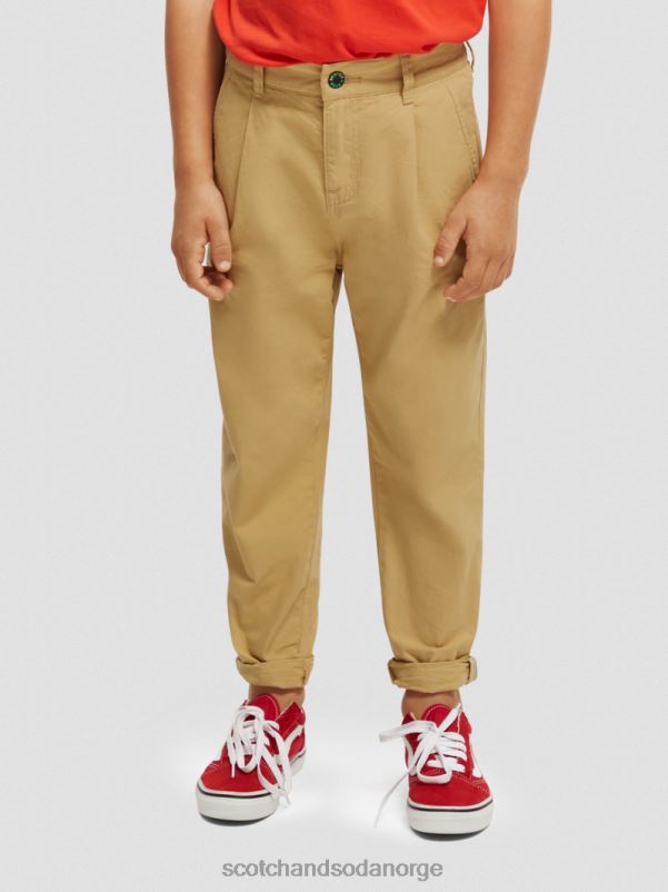 barn løs chino med konisk passform sand N40XD793 klær Scotch & Soda