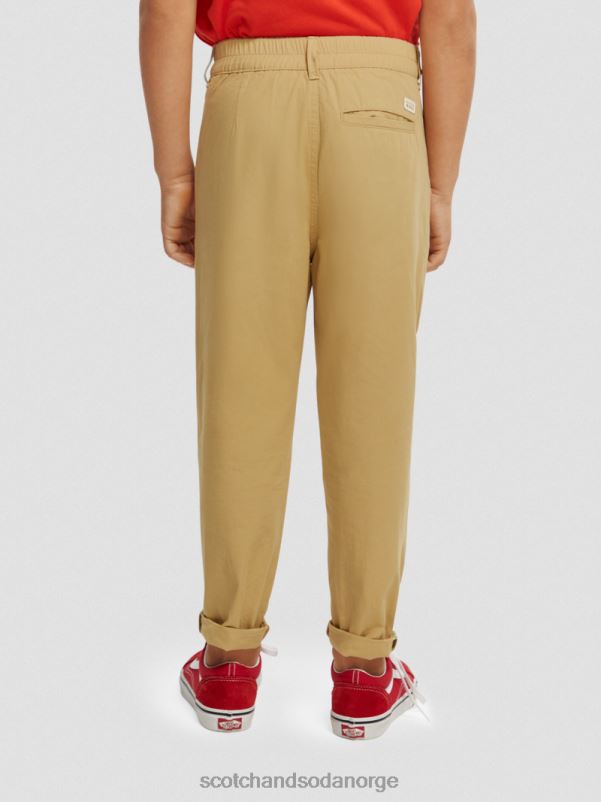 barn løs chino med konisk passform sand N40XD793 klær Scotch & Soda