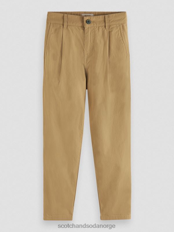 barn løs chino med konisk passform sand N40XD793 klær Scotch & Soda