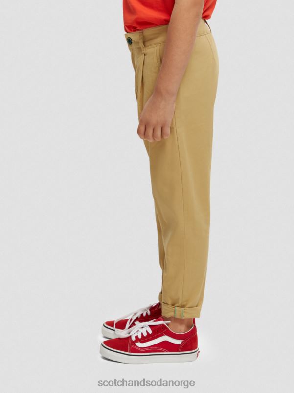barn løs chino med konisk passform sand N40XD793 klær Scotch & Soda