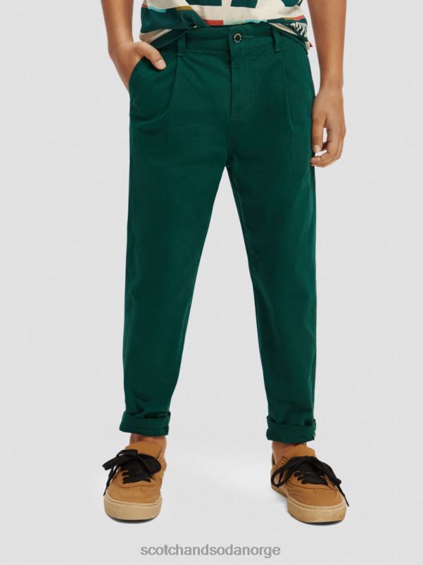 barn løs chino med konisk passform skog N40XD794 klær Scotch & Soda