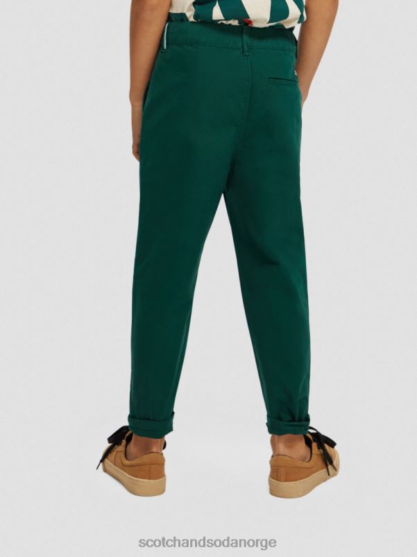 barn løs chino med konisk passform skog N40XD794 klær Scotch & Soda