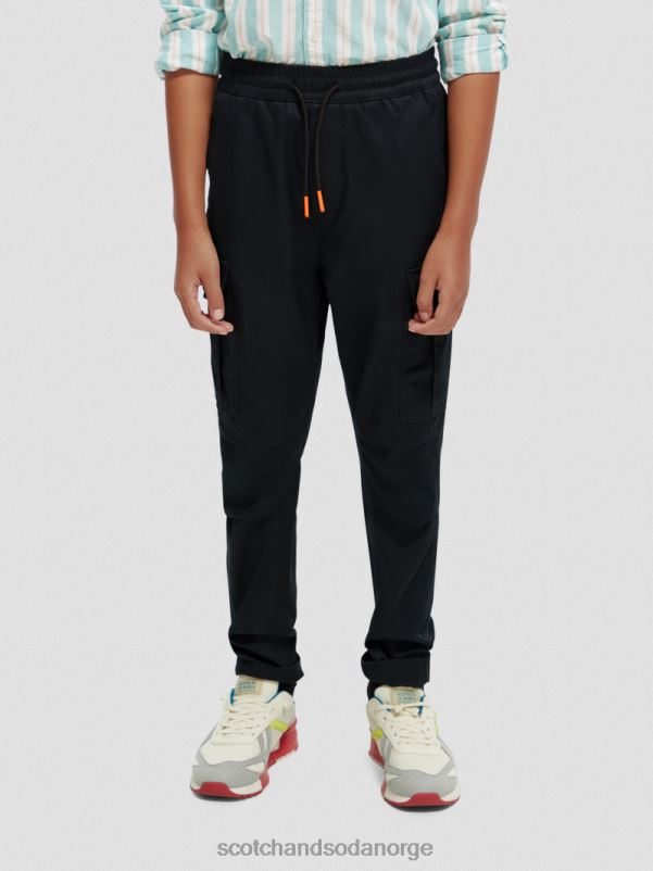 barn løs organisk cargobukse med konisk passform antra N40XD795 klær Scotch & Soda