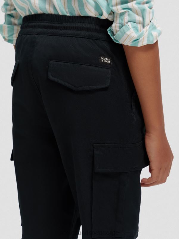 barn løs organisk cargobukse med konisk passform antra N40XD795 klær Scotch & Soda