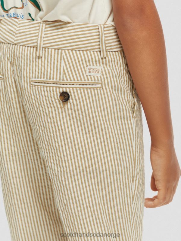 barn løs tapered passform stripet seersucker chino sandstripe N40XD796 klær Scotch & Soda