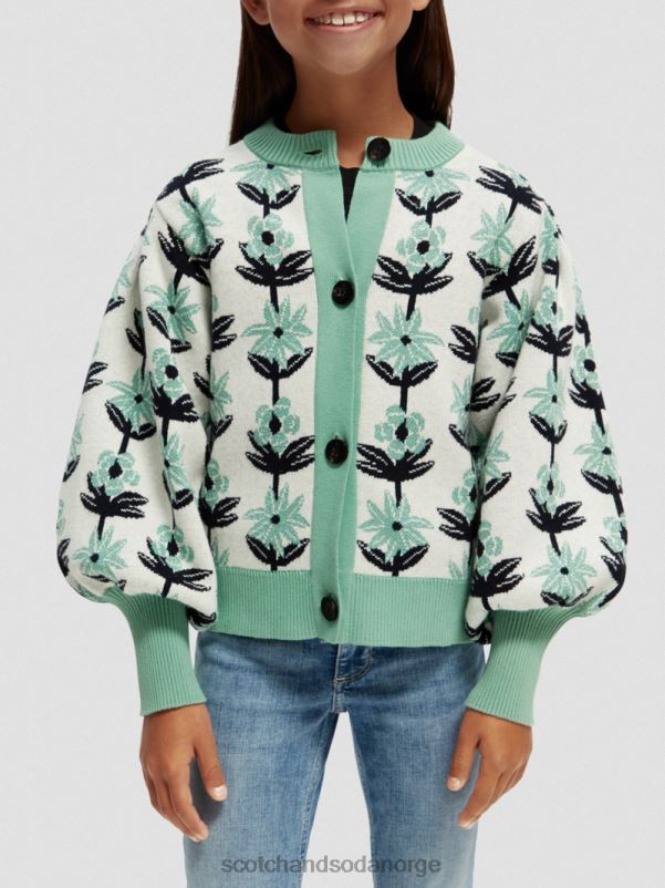 barn intarsia strikket blomster cardigan blomst intarsia N40XD736 klær Scotch & Soda