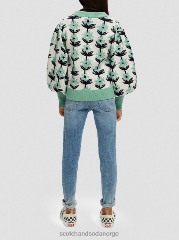 barn intarsia strikket blomster cardigan blomst intarsia N40XD736 klær Scotch & Soda