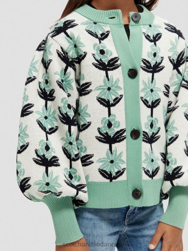 barn intarsia strikket blomster cardigan blomst intarsia N40XD736 klær Scotch & Soda