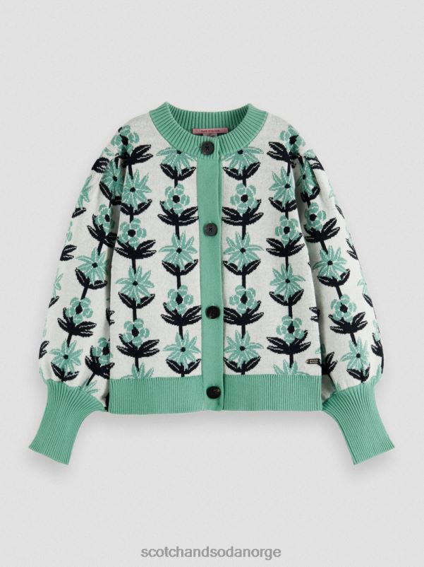 barn intarsia strikket blomster cardigan blomst intarsia N40XD736 klær Scotch & Soda