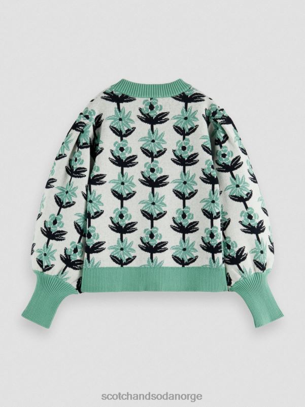 barn intarsia strikket blomster cardigan blomst intarsia N40XD736 klær Scotch & Soda