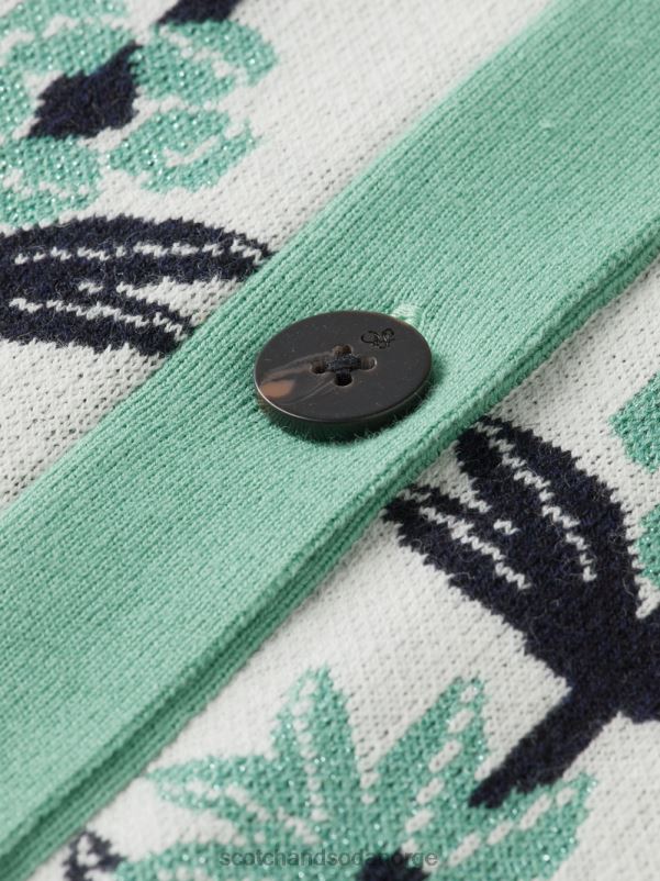 barn intarsia strikket blomster cardigan blomst intarsia N40XD736 klær Scotch & Soda