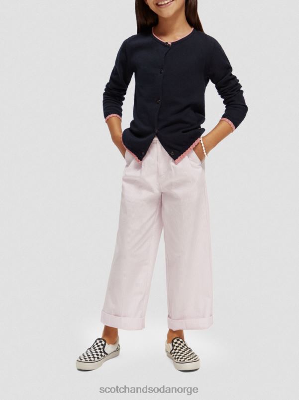 barn strikket cardigan med kontrasttrim natt N40XD735 klær Scotch & Soda