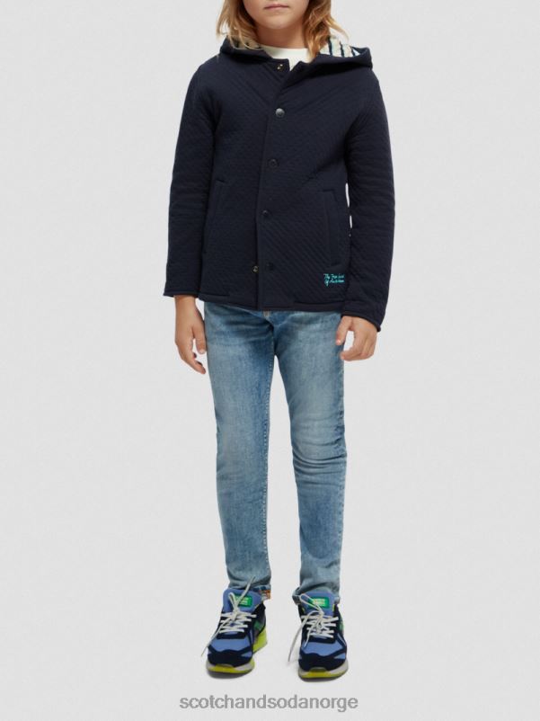 barn hettegenser i limt jersey natt N40XD773 klær Scotch & Soda