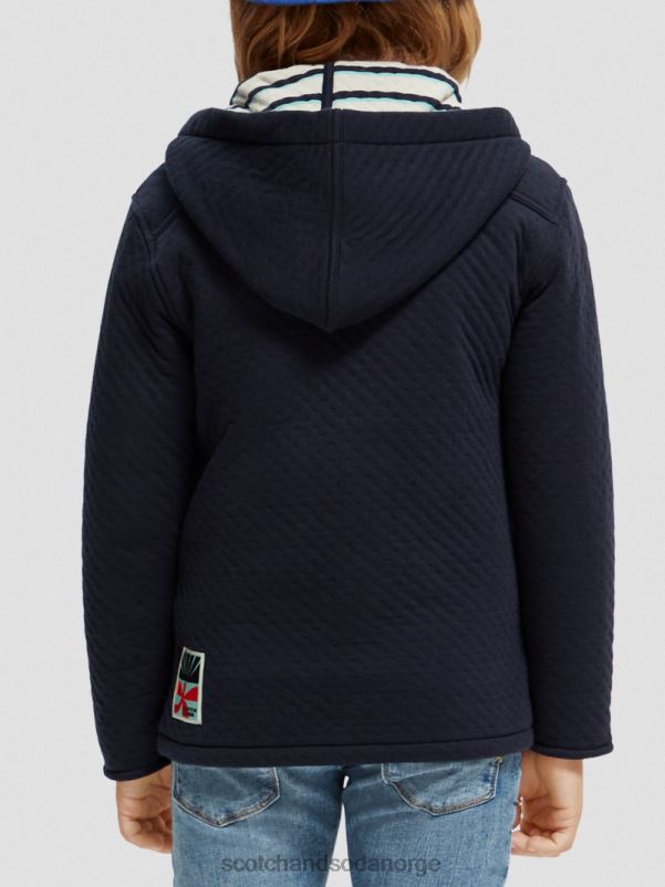 barn hettegenser i limt jersey natt N40XD773 klær Scotch & Soda