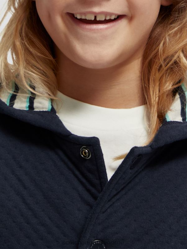 barn hettegenser i limt jersey natt N40XD773 klær Scotch & Soda