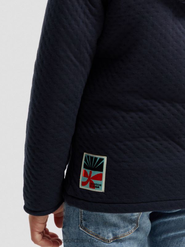 barn hettegenser i limt jersey natt N40XD773 klær Scotch & Soda
