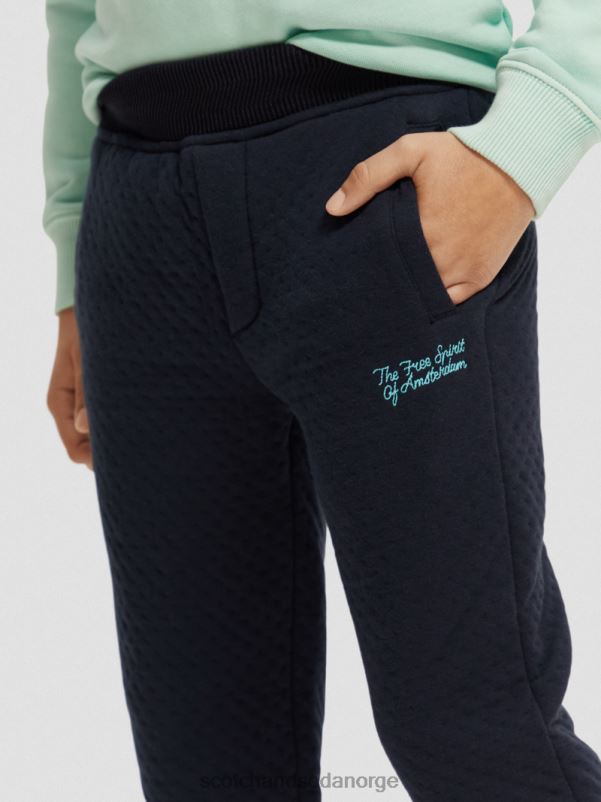 barn joggebukser i bundet jersey natt N40XD776 klær Scotch & Soda