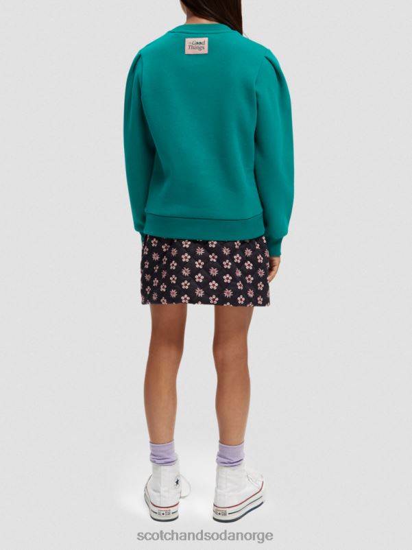 barn kunstgenser med plisserte ermer påfugl N40XD751 klær Scotch & Soda