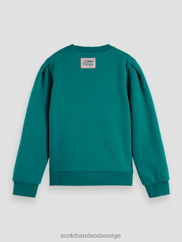 barn kunstgenser med plisserte ermer påfugl N40XD751 klær Scotch & Soda