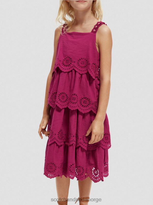 barn broderie anglaise lagdelt midikjole dahlia N40XD732 klær Scotch & Soda