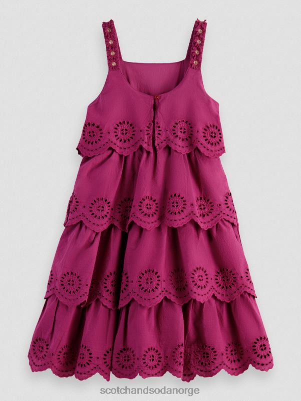barn broderie anglaise lagdelt midikjole dahlia N40XD732 klær Scotch & Soda