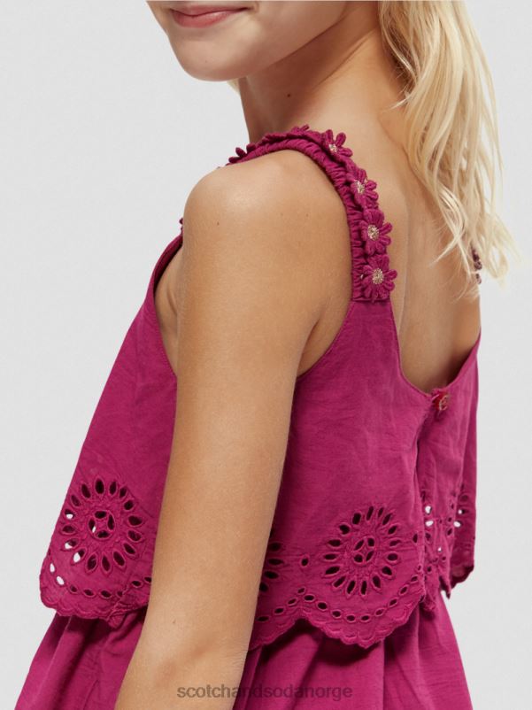 barn broderie anglaise lagdelt midikjole dahlia N40XD732 klær Scotch & Soda