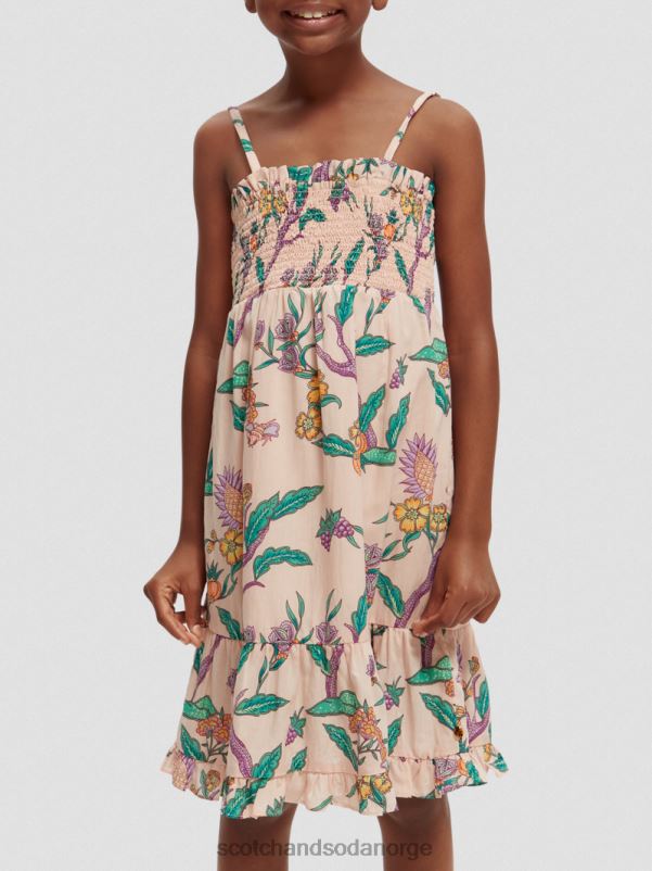 barn trykt smock midikjole blomsterhage N40XD731 klær Scotch & Soda