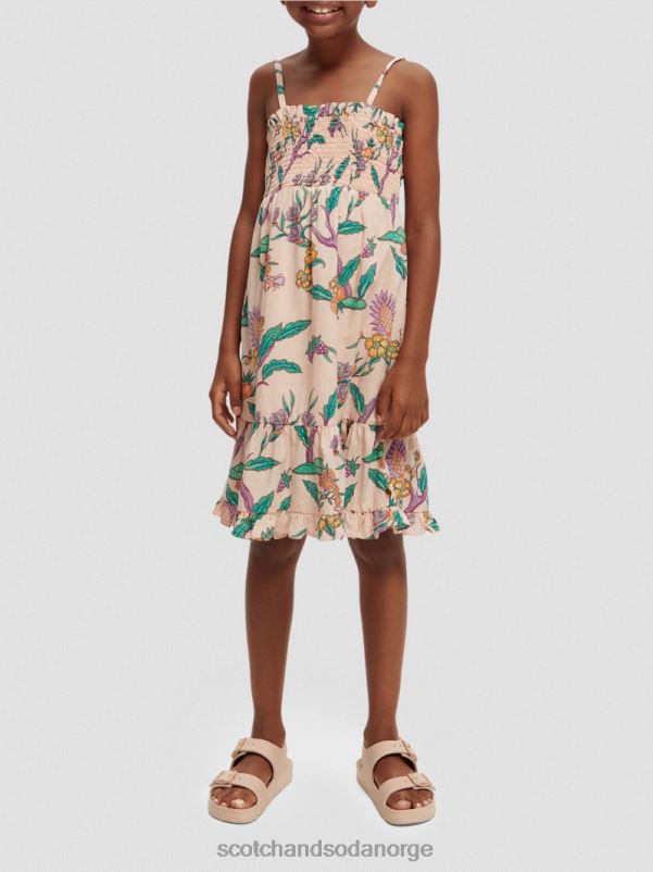 barn trykt smock midikjole blomsterhage N40XD731 klær Scotch & Soda
