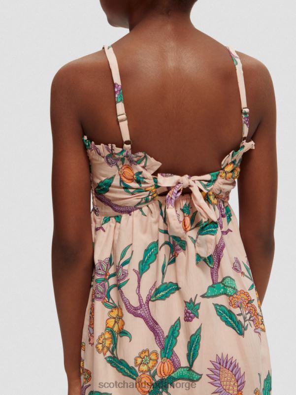 barn trykt smock midikjole blomsterhage N40XD731 klær Scotch & Soda