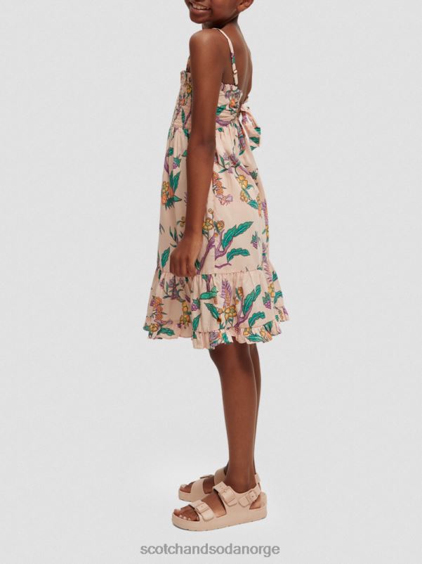 barn trykt smock midikjole blomsterhage N40XD731 klær Scotch & Soda