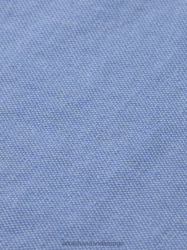 barn polo med kontrasttipp blå melange N40XD780 klær Scotch & Soda