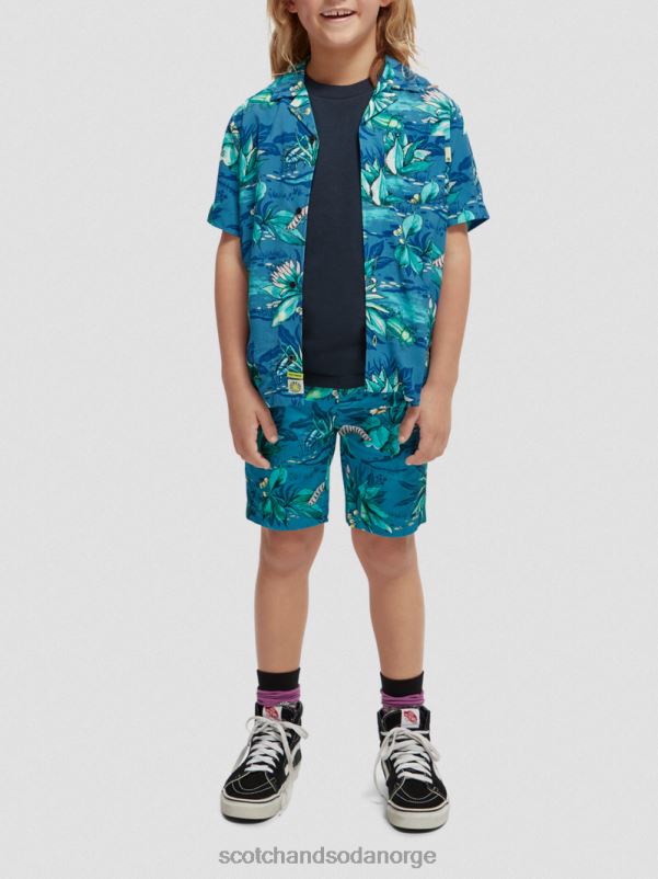barn mellomlange chino-shorts med tryk bugs over alt N40XD808 klær Scotch & Soda