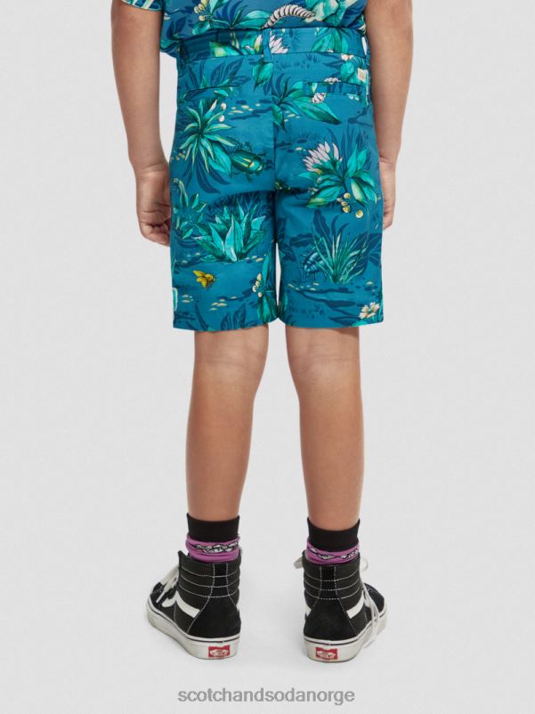 barn mellomlange chino-shorts med tryk bugs over alt N40XD808 klær Scotch & Soda