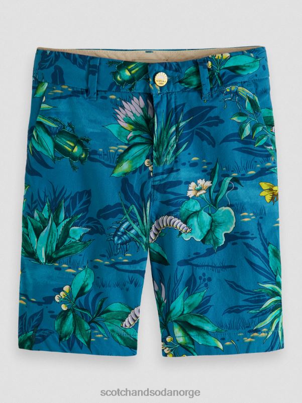 barn mellomlange chino-shorts med tryk bugs over alt N40XD808 klær Scotch & Soda