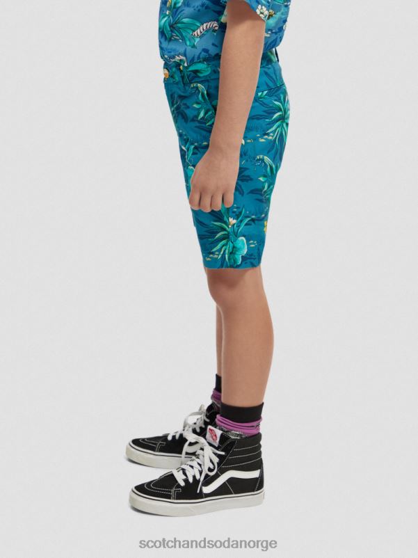 barn mellomlange chino-shorts med tryk bugs over alt N40XD808 klær Scotch & Soda