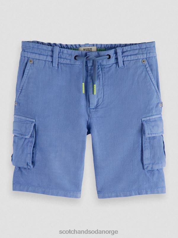 barn plaggfarget lin-blandet cargo-shorts kornblomst N40XD805 klær Scotch & Soda