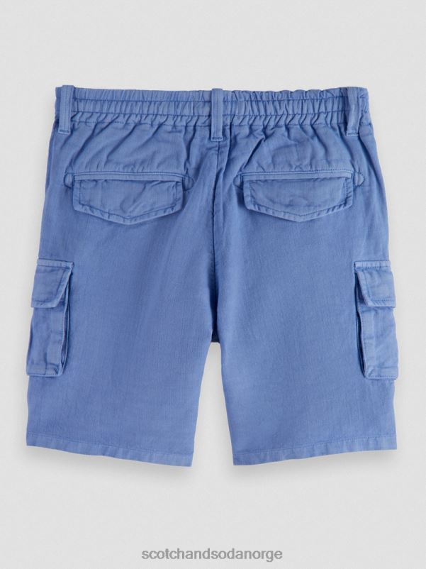 barn plaggfarget lin-blandet cargo-shorts kornblomst N40XD805 klær Scotch & Soda