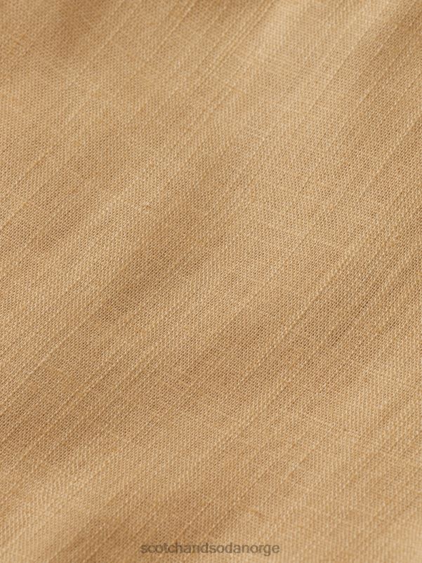 barn rutete high-rise shorts med brede ben sand N40XD767 klær Scotch & Soda