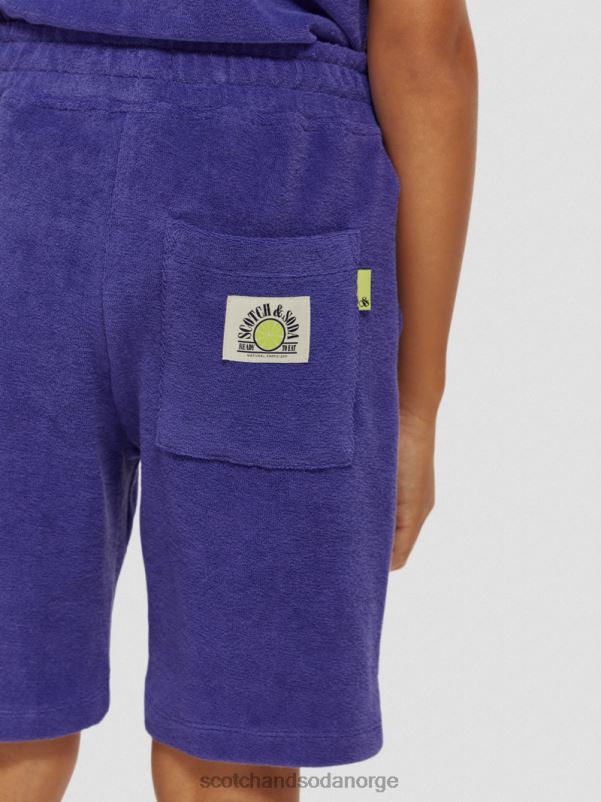 barn strikkede svetteshorts med håndkle fiolett N40XD809 klær Scotch & Soda