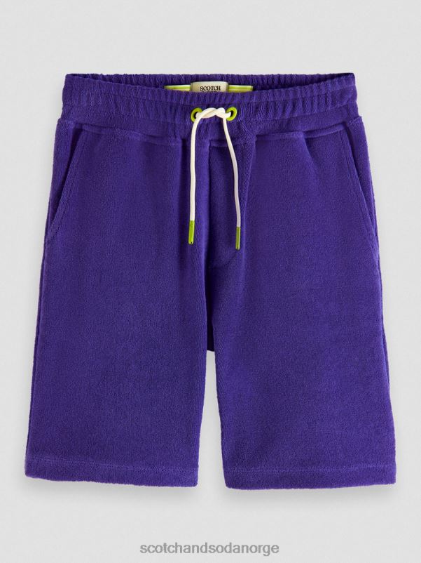 barn strikkede svetteshorts med håndkle fiolett N40XD809 klær Scotch & Soda
