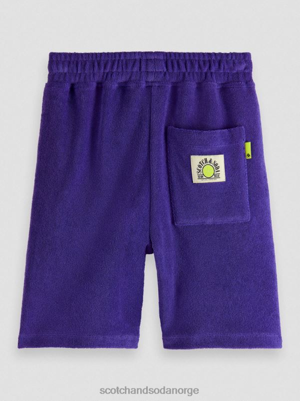 barn strikkede svetteshorts med håndkle fiolett N40XD809 klær Scotch & Soda