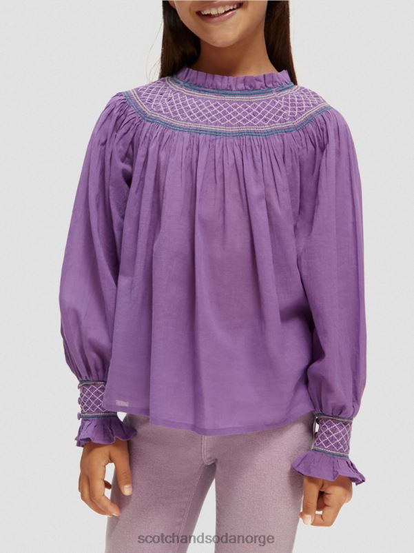 barn langermet smockskjorte drue N40XD741 klær Scotch & Soda