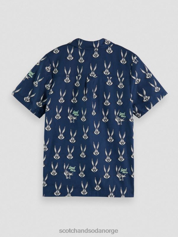barn looney tunes trykket leirskjorte bugs bunny aop N40XD799 klær Scotch & Soda