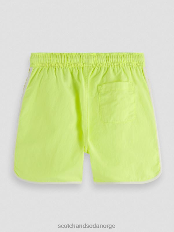 barn badeshorts med blandede striper neon sitron N40XD812 klær Scotch & Soda