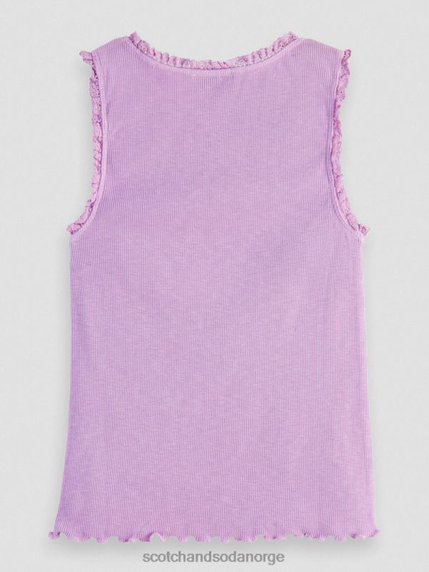 barn montert ribbestrikket tank topp orkide N40XD744 klær Scotch & Soda