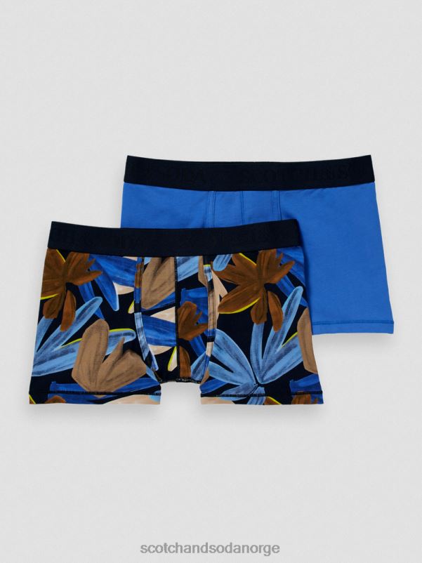 barn 2-pack boxershorts i økologisk bomull blomst camo N40XD802 klær Scotch & Soda