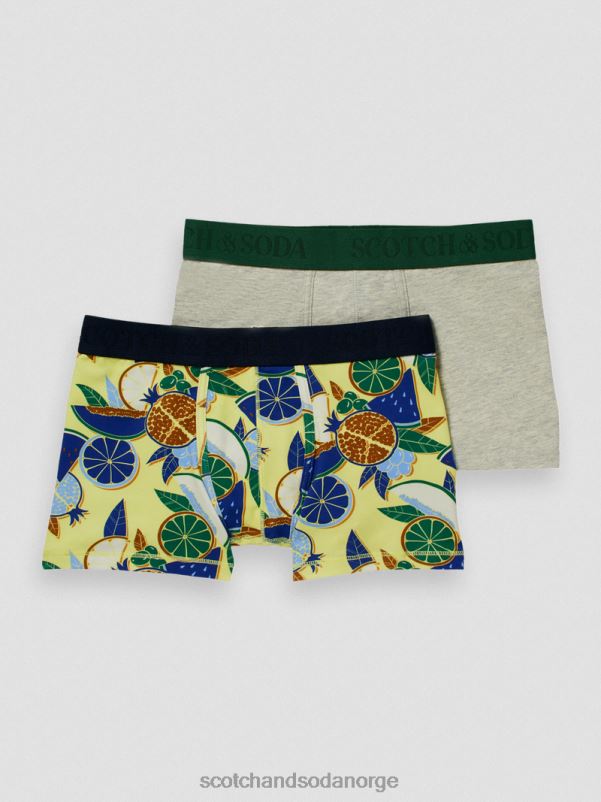 barn 2-pack boxershorts i økologisk bomull frukt over alt N40XD801 klær Scotch & Soda