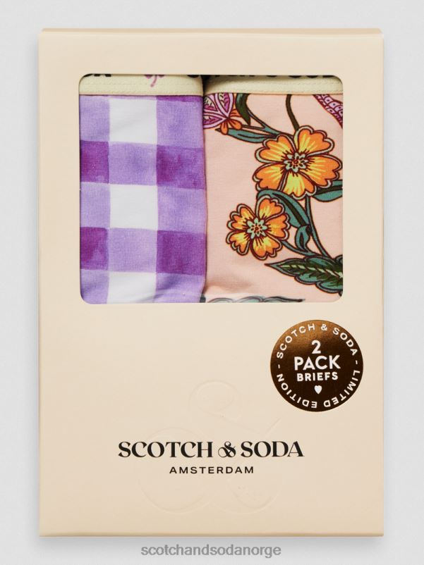 barn 2-paks trykte truser kombo a N40XD761 klær Scotch & Soda