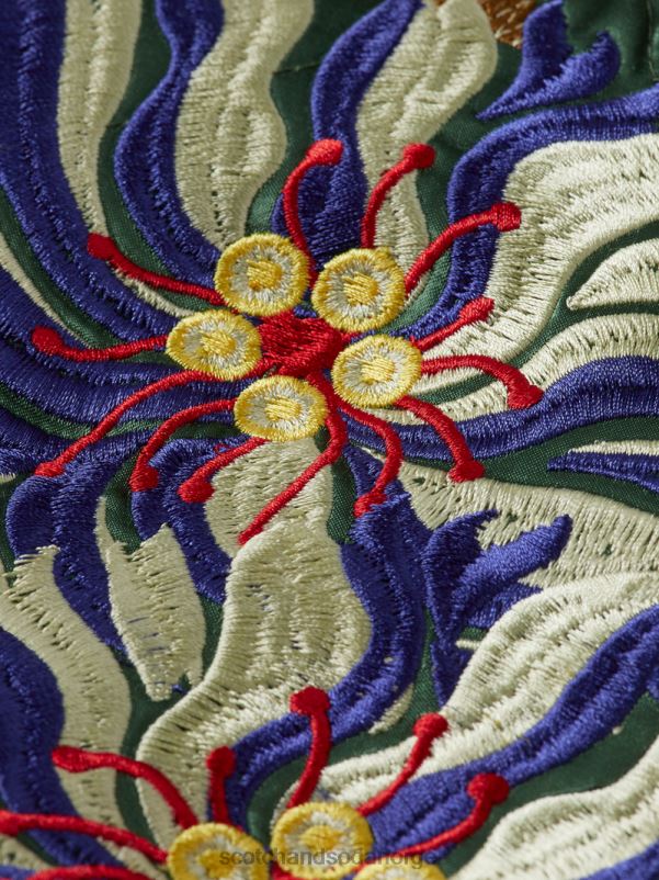 barn brodert sateng bomberjakke militær N40XD791 klær Scotch & Soda
