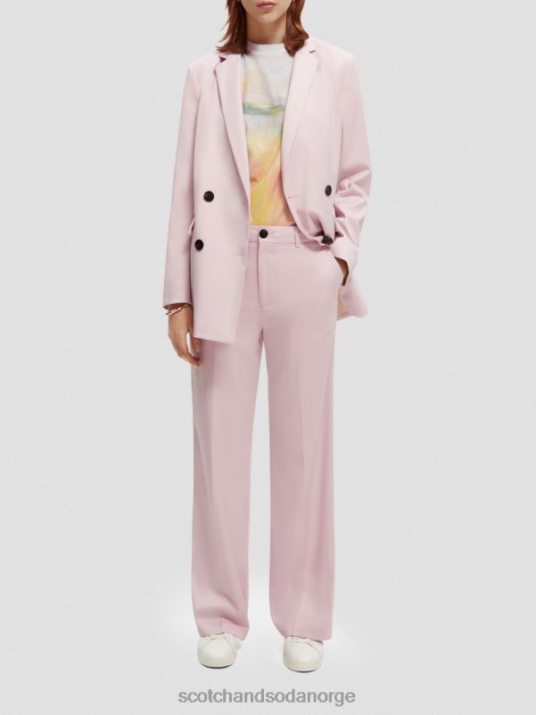 kvinner dobbeltspent skreddersydd blazer lavendel N40XD175 klær Scotch & Soda